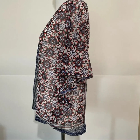 INC New York & Company Colors/Diamond accents/Retro Mesh CoverUp Small/Top - Picture 3 of 7